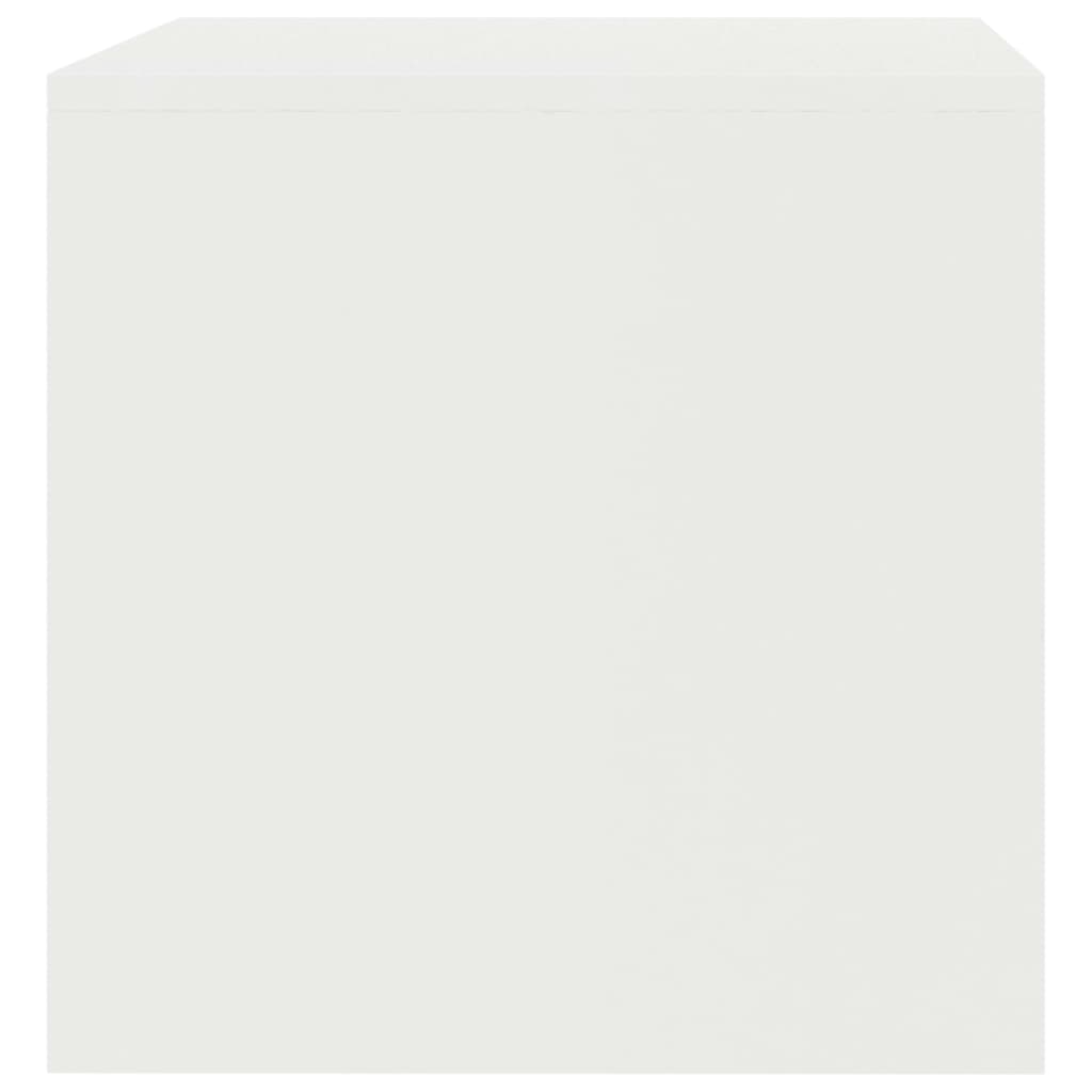 Tv-Benk Hvit 80X40X40 Cm Konstruert Tre