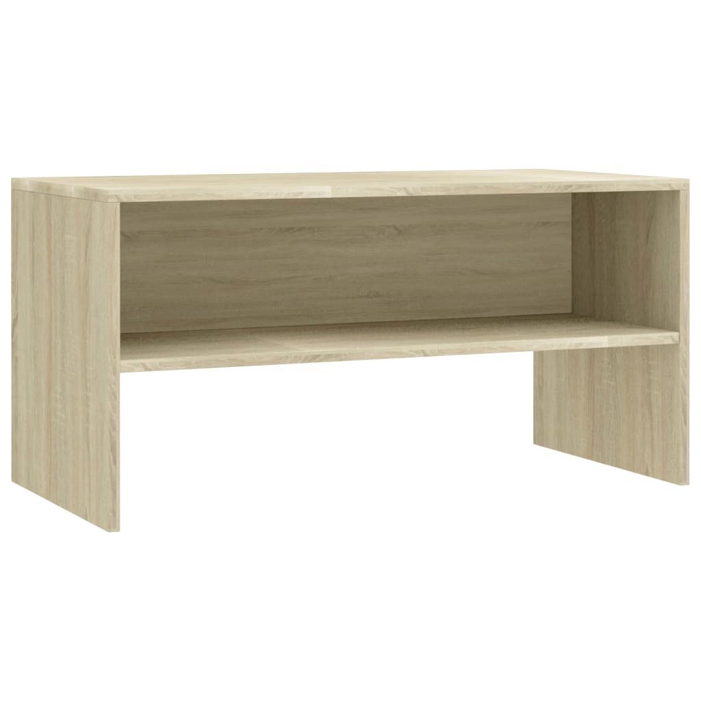 Tv-Benk Sonoma Eik 80X40X40 Cm Konstruert Tre