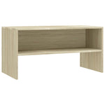 Tv-Benk Sonoma Eik 80X40X40 Cm Konstruert Tre