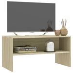 Tv-Benk Sonoma Eik 80X40X40 Cm Konstruert Tre