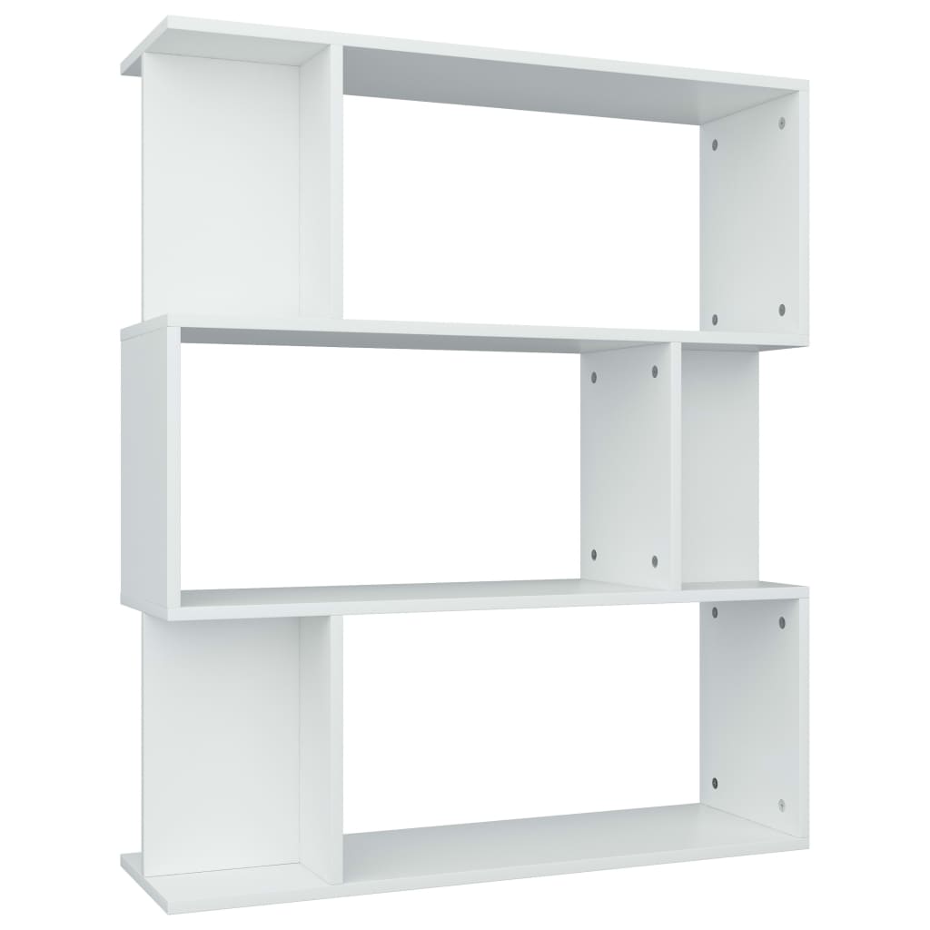 Bokhylle/Romdeler Hvit 80X24X96 Cm Konstruert Tre