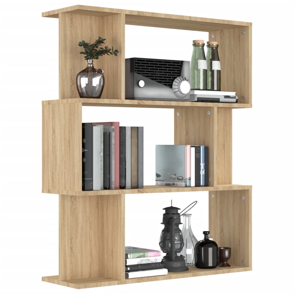 Bokhylle/Romdeler Sonoma Eik 80X24X96 Cm Konstruert Tre