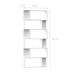 Bokhylle/Romdeler Hvit 80X24X192 Cm Konstruert Tre