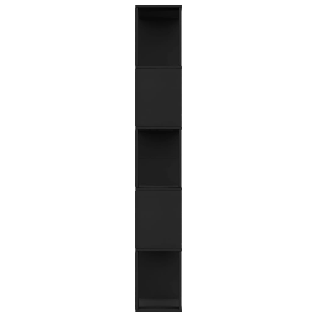 Bokhylle/Romdeler Svart 80X24X159 Cm Konstruert Tre