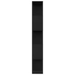 Bokhylle/Romdeler Svart 80X24X159 Cm Konstruert Tre