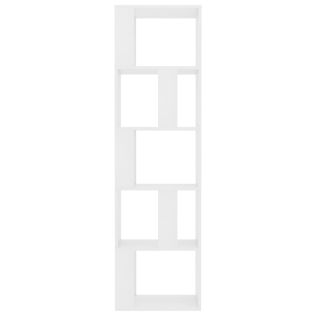 Bokhylle/Romdeler Hvit 45X24X159 Cm Konstruert Tre