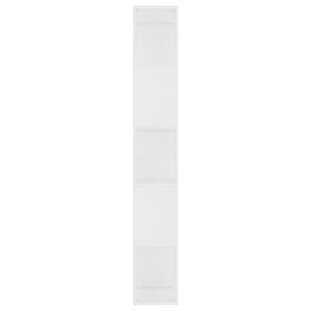 Bokhylle/Romdeler Hvit 45X24X159 Cm Konstruert Tre