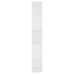 Bokhylle/Romdeler Hvit 45X24X159 Cm Konstruert Tre