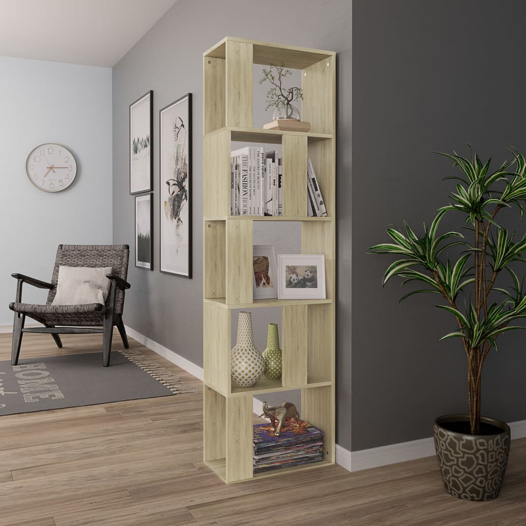 Bokhylle/Romdeler Sonoma Eik 45X24X159 Cm Konstruert Tre