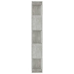 Bokhylle/Romdeler Betonggrå 45X24X159 Cm Konstruert Tre