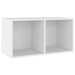Oppbevaringsboks Lp Hvit 71X34X36 Cm Konstruert Tre