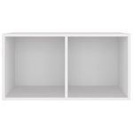 Oppbevaringsboks Lp Hvit 71X34X36 Cm Konstruert Tre