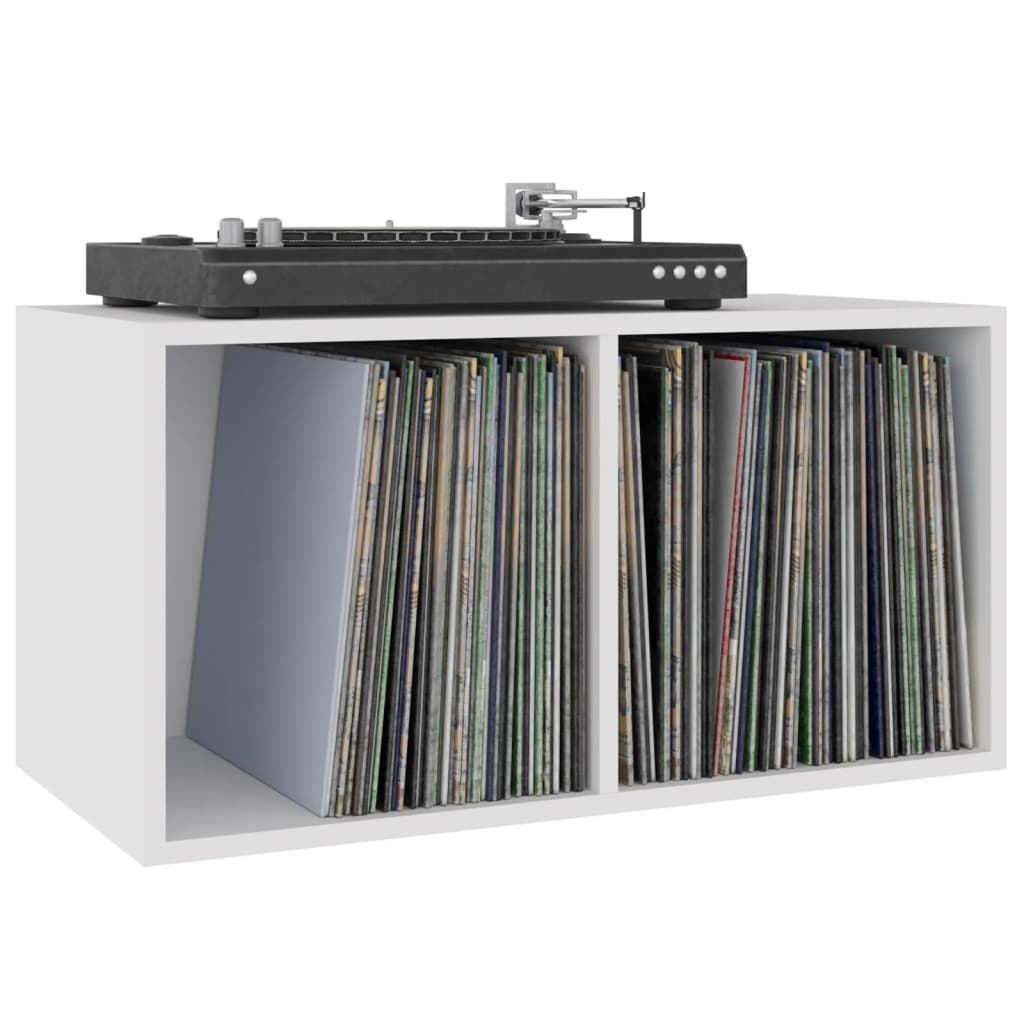 Oppbevaringsboks Lp Hvit 71X34X36 Cm Konstruert Tre