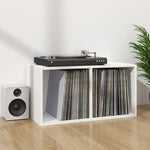 Oppbevaringsboks Lp Hvit 71X34X36 Cm Konstruert Tre
