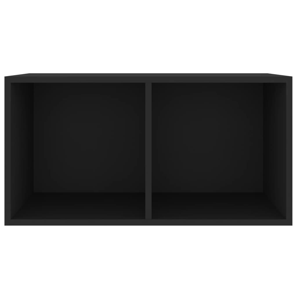 Oppbevaringsboks Lp Svart 71X34X36 Cm Konstruert Tre