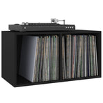 Oppbevaringsboks Lp Svart 71X34X36 Cm Konstruert Tre