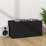 Oppbevaringsboks Lp Svart 71X34X36 Cm Konstruert Tre