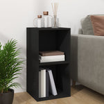 Oppbevaringsboks Lp Svart 71X34X36 Cm Konstruert Tre