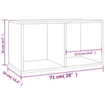 Oppbevaringsboks Lp Sonoma Eik 71X34X36 Cm Konstruert Tre