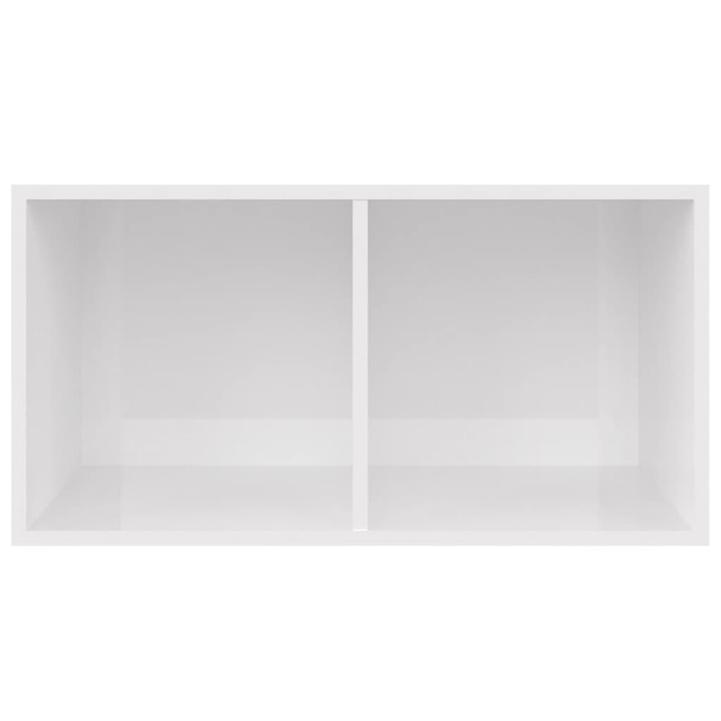 Oppbevaringsboks Lp Høyglans Hvit 71X34X36 Cm Konstruert Tre