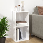 Oppbevaringsboks Lp Høyglans Hvit 71X34X36 Cm Konstruert Tre