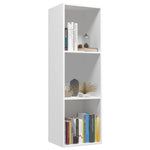 Bokhylle/Tv-Benk Hvit 36X30X114 Cm Konstruert Tre