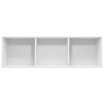 Bokhylle/Tv-Benk Hvit 36X30X114 Cm Konstruert Tre