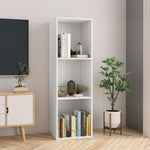 Bokhylle/Tv-Benk Hvit 36X30X114 Cm Konstruert Tre