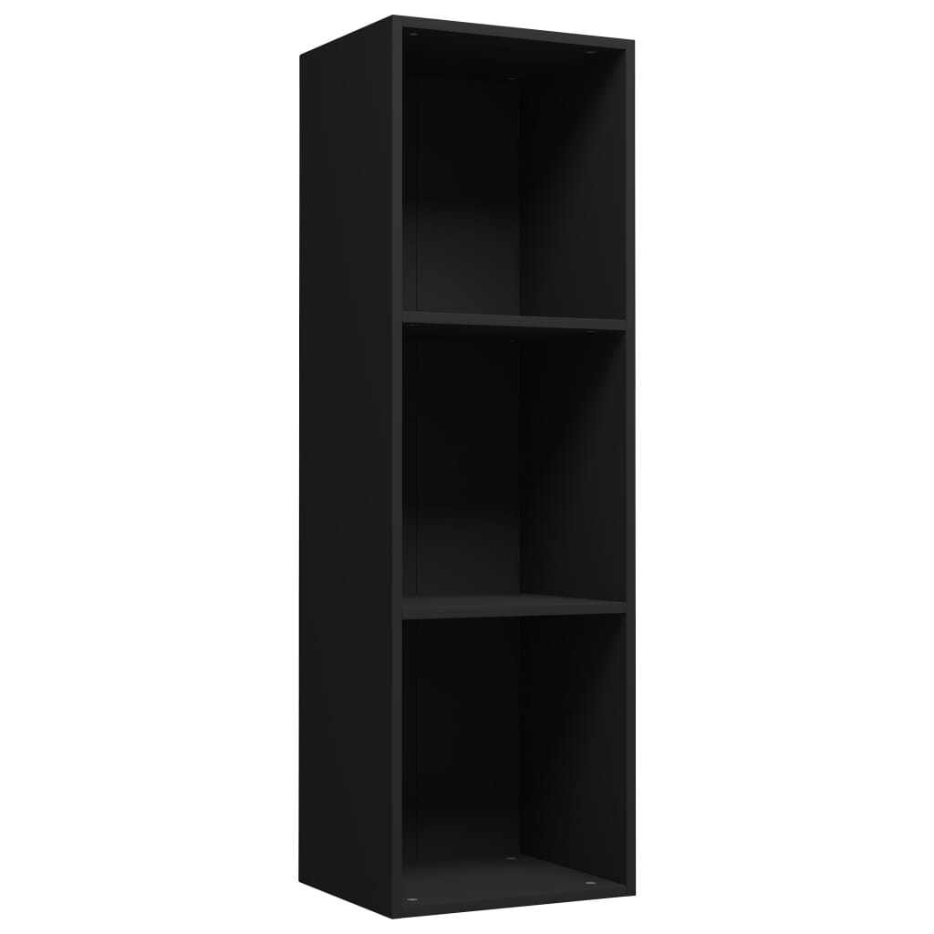 Bokhylle/Tv-Benk Svart 36X30X114 Cm Konstruert Tre