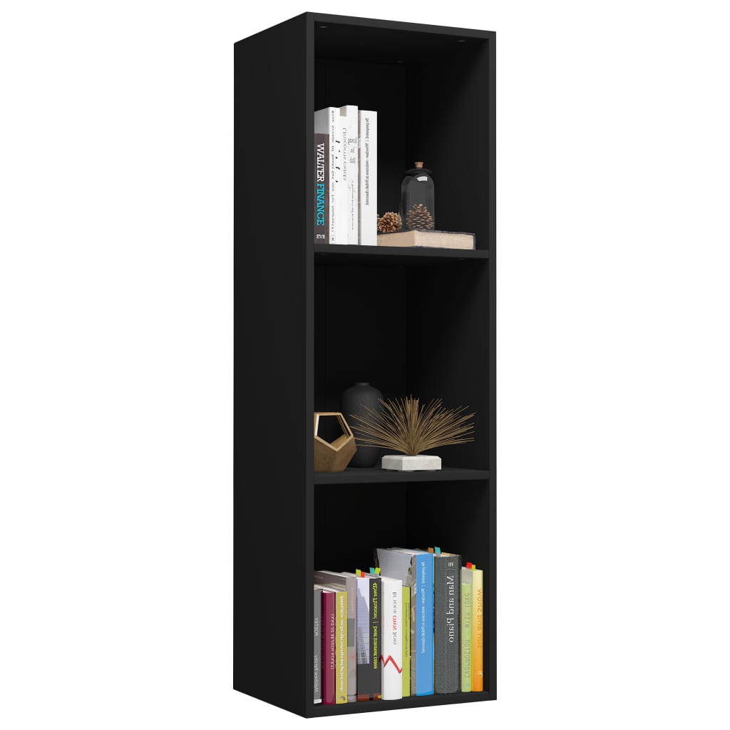 Bokhylle/Tv-Benk Svart 36X30X114 Cm Konstruert Tre