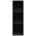 Bokhylle/Tv-Benk Svart 36X30X114 Cm Konstruert Tre