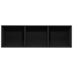 Bokhylle/Tv-Benk Svart 36X30X114 Cm Konstruert Tre
