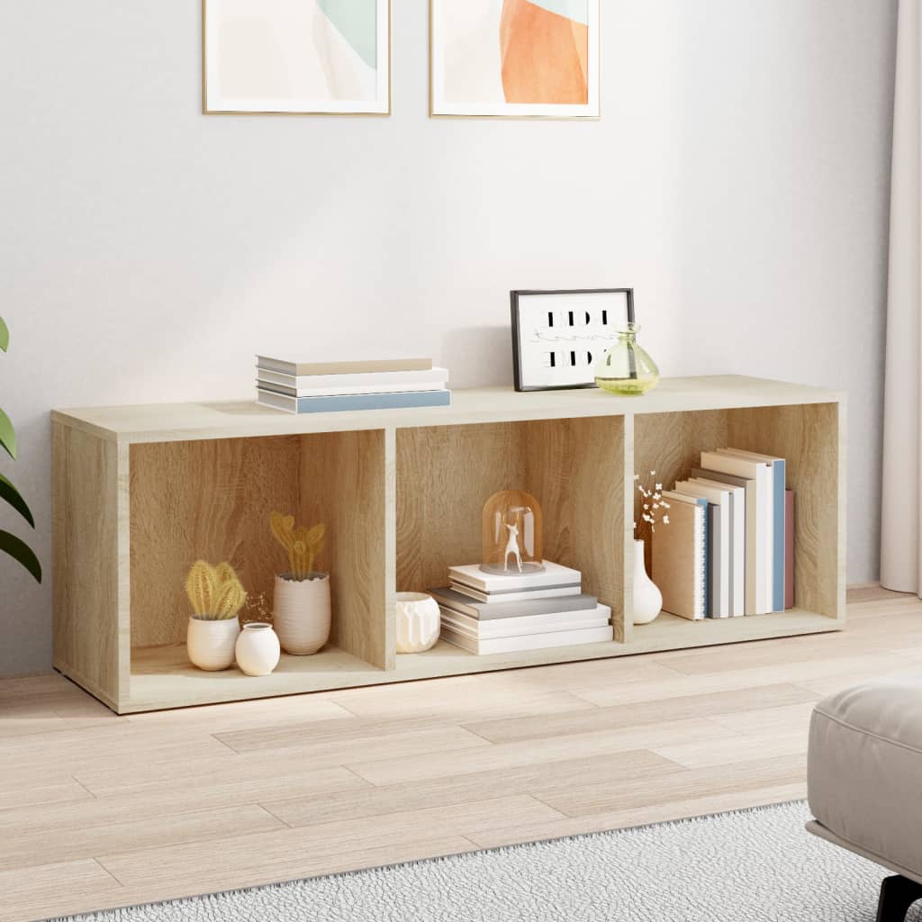 Bokhylle/Tv-Benk Sonoma Eik 36X30X114 Cm Konstruert Tre