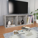 Bokhylle/Tv-Benk Betonggrå 36X30X114 Cm Sponplate