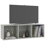 Bokhylle/Tv-Benk Betonggrå 36X30X114 Cm Sponplate