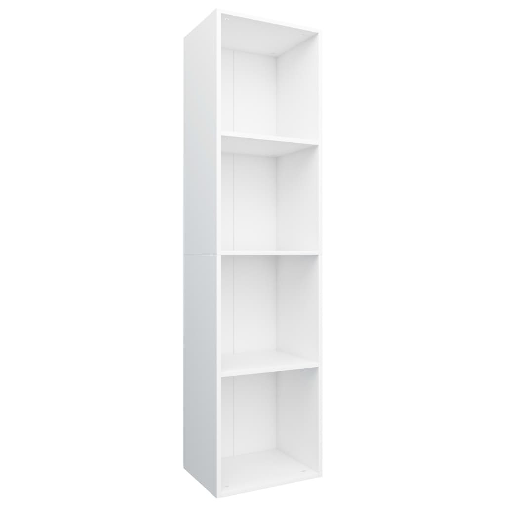 Bokhylle/Tv-Benk Hvit 36X30X143 Cm Konstruert Tre