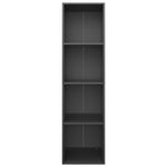 Bokhylle/Tv-Benk Svart 36X30X143 Cm Konstruert Tre