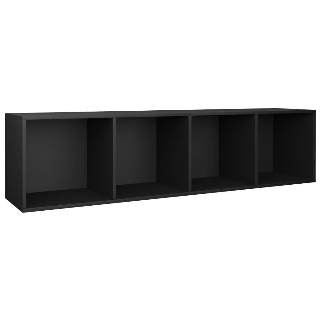 Bokhylle/Tv-Benk Svart 36X30X143 Cm Konstruert Tre