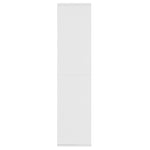 Bokhylle/Skjenk Hvit 66X30X130 Cm Konstruert Tre