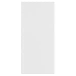 Bokhylle/Skjenk Hvit 66X30X130 Cm Konstruert Tre