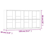 Bokhylle/Skjenk Sonoma Eik 66X30X130 Cm Konstruert Tre
