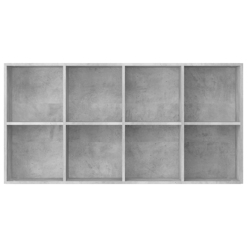 Bokhylle/Skjenk Betonggrå 66X30X130 Cm Konstruert Tre