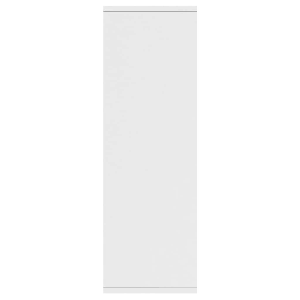 Bokhylle/Skjenk Hvit 50X25X80 Cm Konstruert Tre