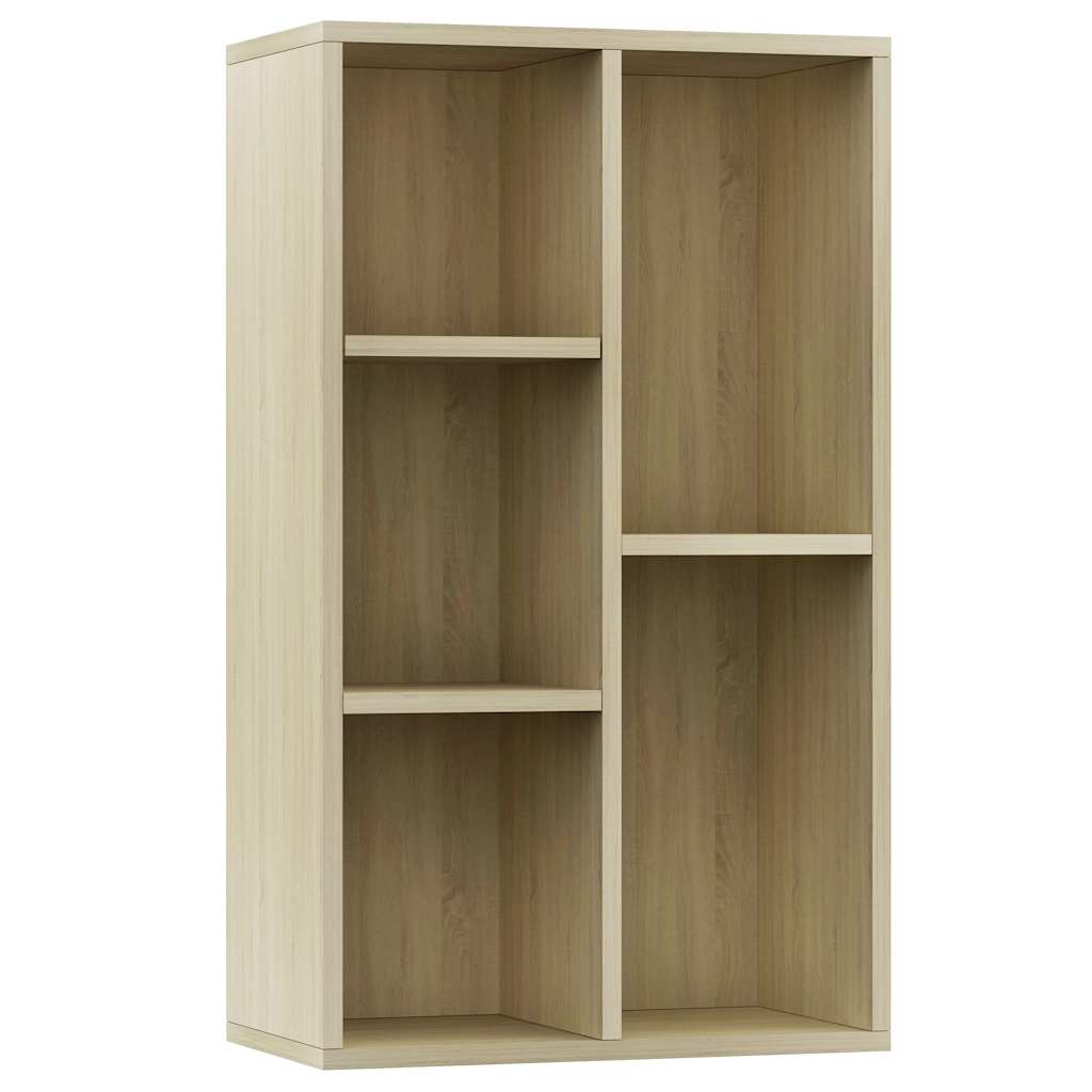 Bokhylle/Skjenk Sonoma Eik 50X25X80 Cm Konstruert Tre