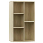 Bokhylle/Skjenk Sonoma Eik 50X25X80 Cm Konstruert Tre