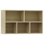 Bokhylle/Skjenk Sonoma Eik 50X25X80 Cm Konstruert Tre