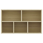 Bokhylle/Skjenk Sonoma Eik 50X25X80 Cm Konstruert Tre