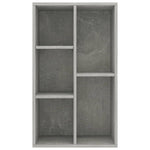 Bokhylle/Skjenk Betonggrå 50X25X80 Cm Konstruert Tre