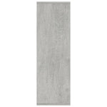 Bokhylle/Skjenk Betonggrå 50X25X80 Cm Konstruert Tre