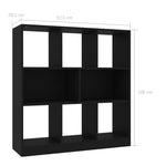 Bokhylle Svart 97,5X29,5X100 Cm Konstruert Tre